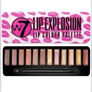 NWT W7 Lip Explosion Lip Colour Palette New Sealed Lippy Contour Neutral Pink